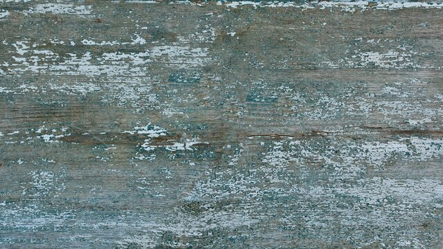 Background of old textured cracked natural rough  blue and gray wooden board