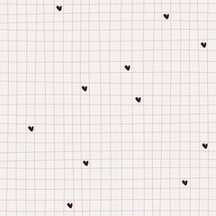 Pattern with lattice. Light background. Great for fabric, textile, gift wrap and greeting card. Happy Valentine's day.