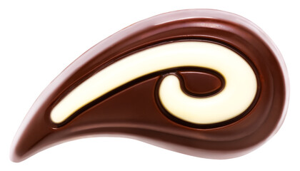 chocolate candy isolated on white background. Clipping path