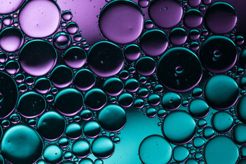 colorful light on water drops pattern, neon colors