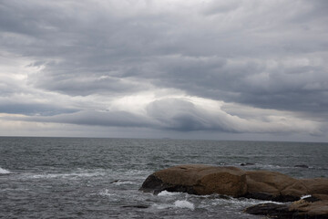 storm over the sea