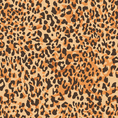 Leopard skin spots seamless pattern. Camo. Modern print for fabric and clothing. Vector