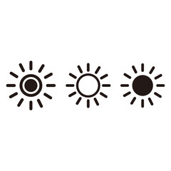 Sun set vector icon illustration sign