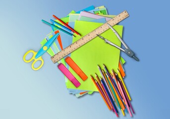 Step-by-step photo instruction on how to make a bookmark, colored paper