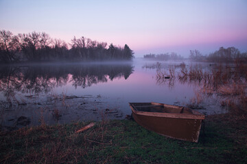 landscape at dawn