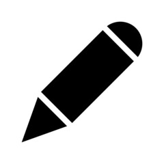 Pencil icon isolated on white background