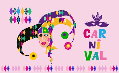 Fototapeta na wymiar Carnival banner 3