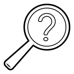 Magnifier Flat Icon Isolated On White Background