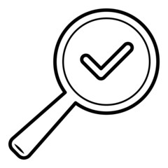 Magnifier Flat Icon Isolated On White Background