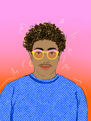 portrait of a man with sunglasses