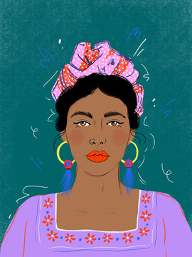 portrait of a young woman