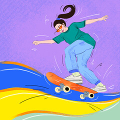 girl on skateboard © Carina Lindmeier