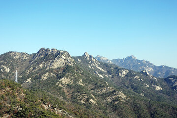 Obraz premium Mt. Bukhansan in Seoul , Korea