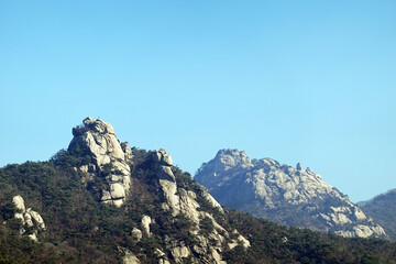 Mt. Bukhansan in Seoul , Korea