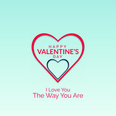 Lovely valentines day hearts style greeting card Free Vector