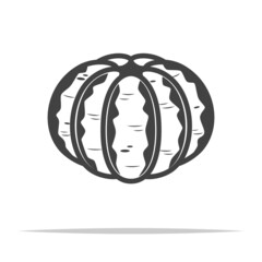 Peeled mandarin orange icon transparent vector isolated