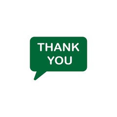 speech bubbles Thank You icon, line sign - vector illustration eps10
