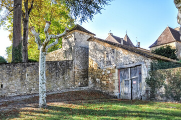 Beaumont-du-Périgord.
Beaumont du Périgord is a beautiful bastide in the Dordogne department.
old house in the village.