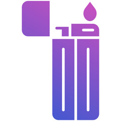 Firelighter flat gradient icon