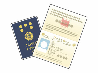 日本国のパスポートのイラスト