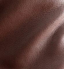 Chocolate leatherette abstract as background. Texture