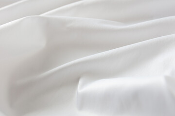 White fabric as an abstract background.