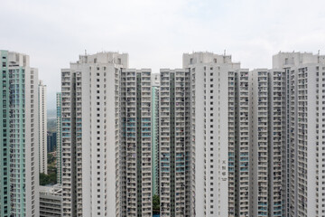 Public House, Residential buildings in Tin Shui Wai, HK 25 Dec 2021