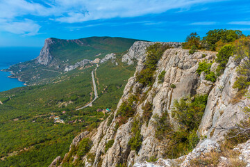 mountains of Crimea with sea view