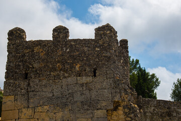 Walls of roman ruins of Olerdola