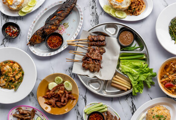 Thai Food Mixed Selections 