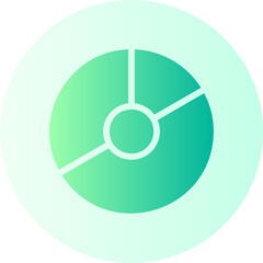 pie chart gradient icon