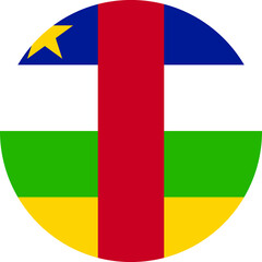 Circular national flag of Central African Republic