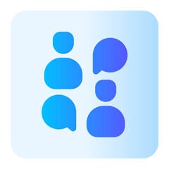 chat gradient icon