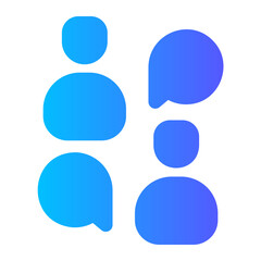 chat gradient icon