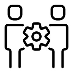 administrators line icon