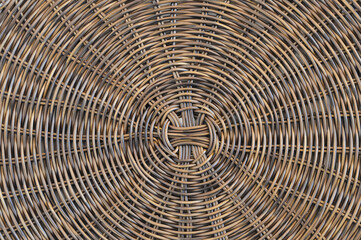 Fototapeta premium Close up view of rattan palm round texture background