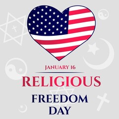 National religious day. USA freedom day.