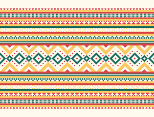 Geometric ethnic oriental pattern background. Design for texture, wrapping, clothing, batik, fabric, wallpaper and background. Pattern embroidery design.