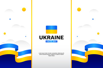 Ukraine Unity Day Event Background to Poster