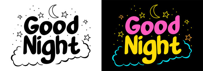 Good Night typography