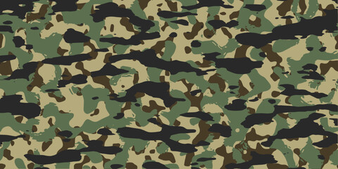 Camouflage Vector Green Pattern. Vector. 6000px x 3000px