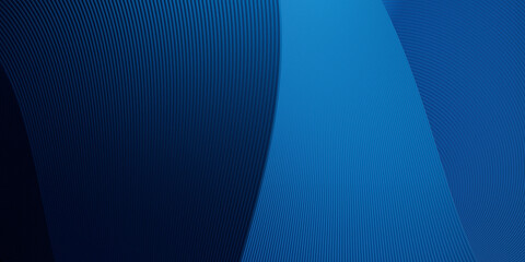 abstract technology blue background. concept with gradient and wave lines digital effect for presentation background. 3d rendering illustration