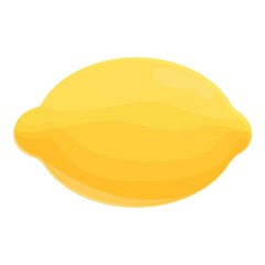Lemon icon cartoon vector. Citrus fruit. Food lemonade
