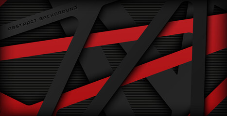 black and red background with crossing line, solid line background concept.