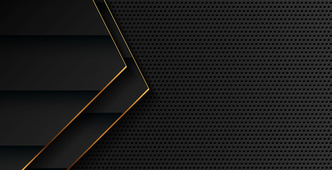 Textured black and gold background, solid black background