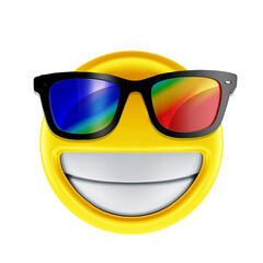 3d emoji with sunglasses