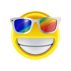 3d emoji with sunglasses