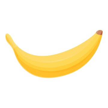 Banana icon cartoon vector. Fruit bunch. Food peel