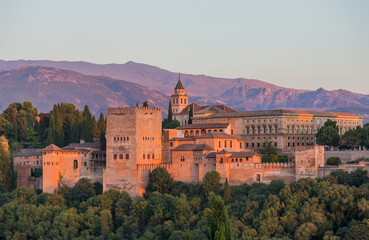 View of Alhambra Palace - obrazy, fototapety, plakaty