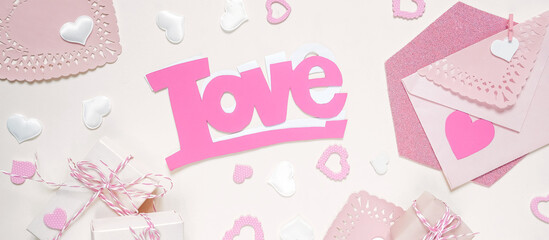 Valentines day,wellness eco friendly nude red, no waste wedding, eco-friendly gift wrap, kraft paper care box, eco-friendly concept banner decor,valentines background postcard